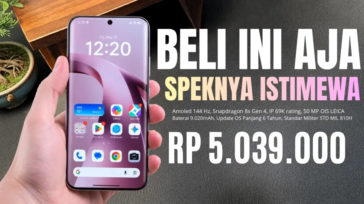 Cek rekomendasi HP 5-6 jutaan terbaik pertengahan 2026. Temukan smartphone spek flagship dengan baterai jumbo 9000 mAh dan kamera canggih di sini!