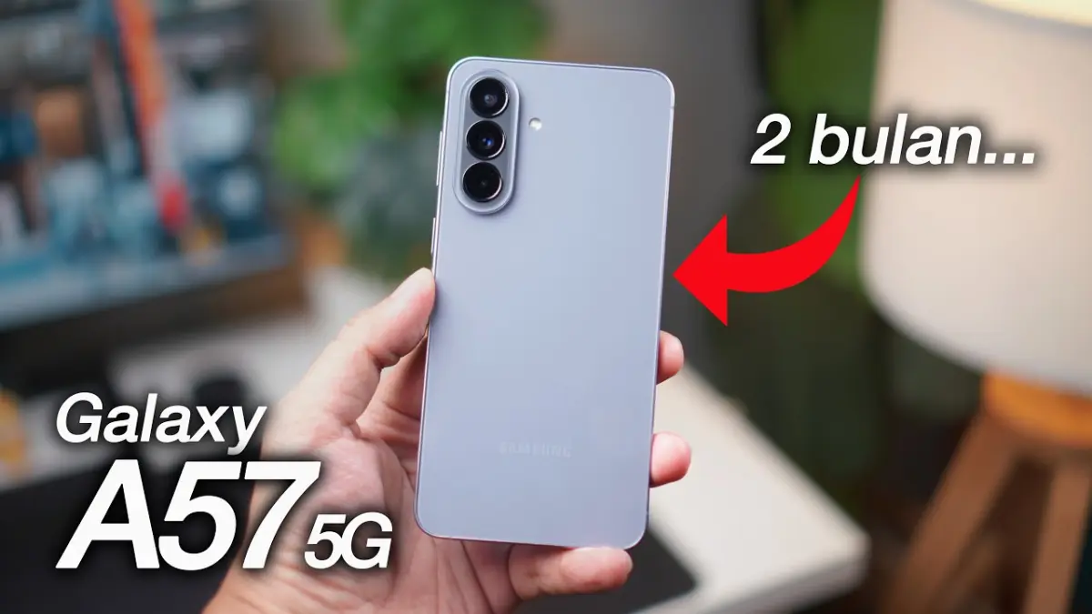 Samsung Galaxy A57 5G kini makin murah di harga 5-6 jutaan! Cek spesifikasi HP midrange mewah berlayar Super AMOLED Plus dan kamera 4K ini.