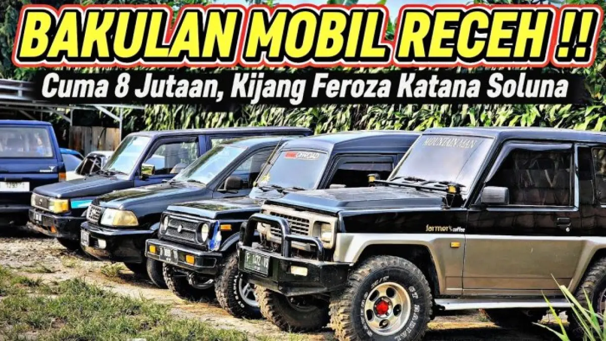 Harga mobil bekas murah di Cibinong mulai Rp8 jutaan. Ada Kijang, Katana, Feroza, Soluna hingga sedan Twin Cam.