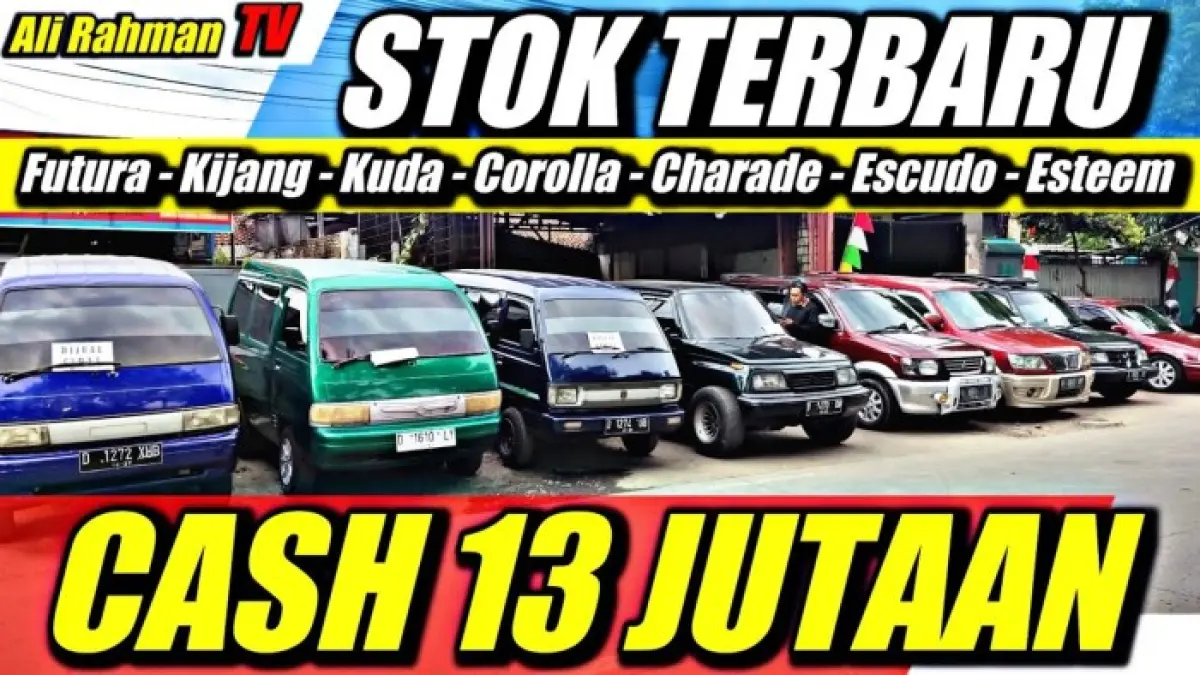 Mobil bekas murah di bawah Rp50 juta tersedia mulai Rp13,5 juta. Ada Charade, Carry, Kijang, Corolla hingga Mitsubishi Kuda.