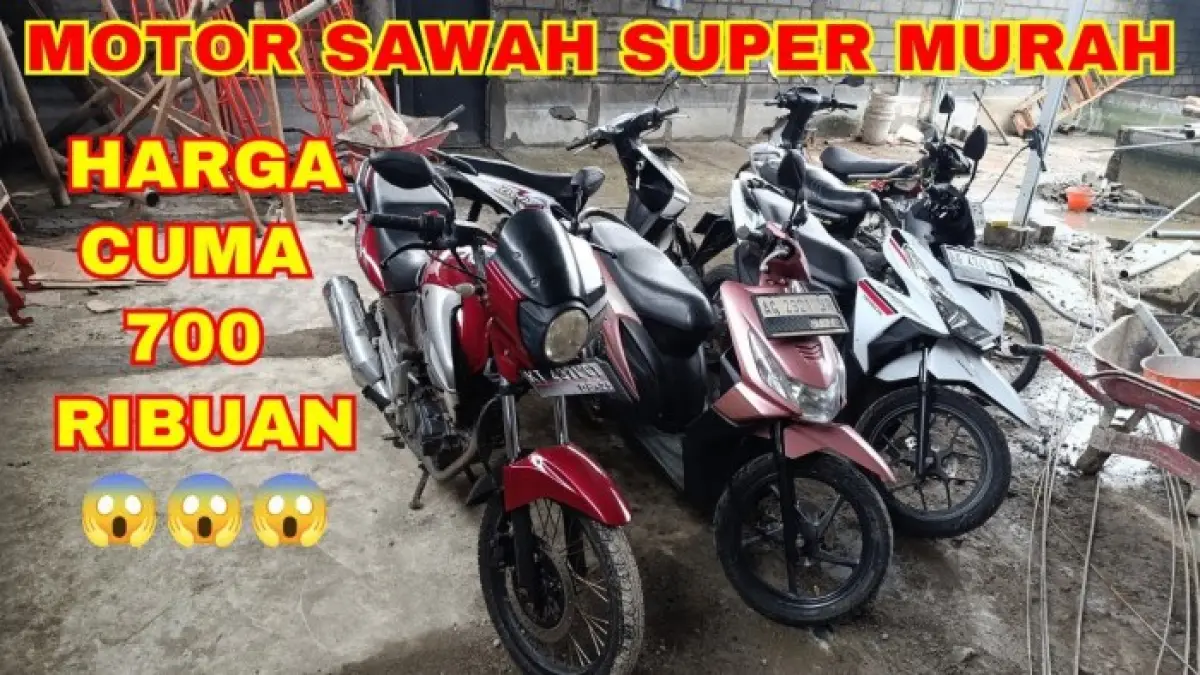 Motor bekas Kediri ditawarkan mulai Rp700 ribu. Ada unit mesin yang diklaim enak dan mendapat garansi satu bulan hingga motor belasan juta.