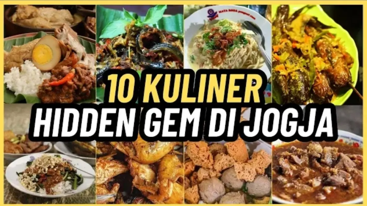 10 kuliner hidden gem Jogja tersembunyi di gang dan kampung. Ada gudeg, mangut lele, bakmi, ayam goreng hingga bakso Rp12 ribu.