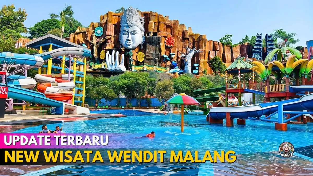 Cari wisata viral di Malang 2026? Cek New Wisata Wendit yang comeback dengan wajah baru, wahana canggih, Taman Dewa estetik, dan waterboom alami!