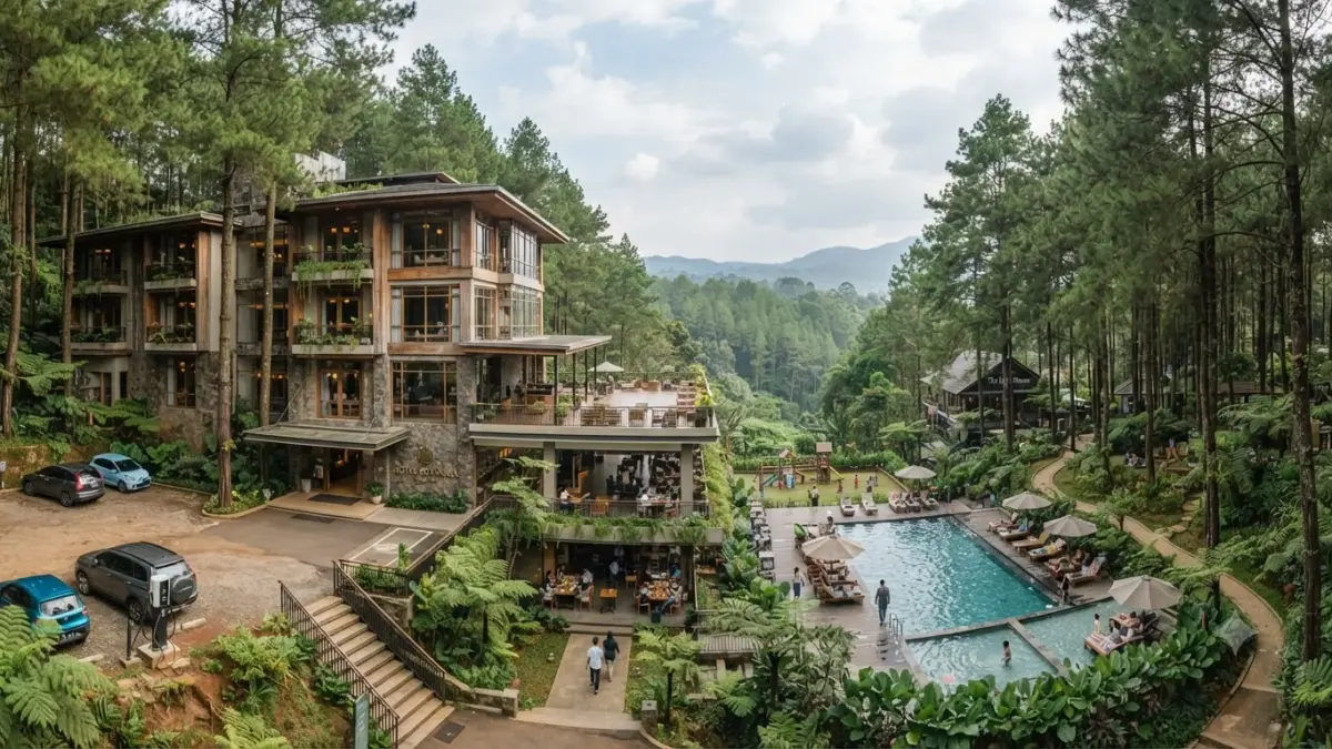 Hotel Botanika Bogor Tawarkan Pengalaman Menginap di Tengah Hutan Pinus Puncak