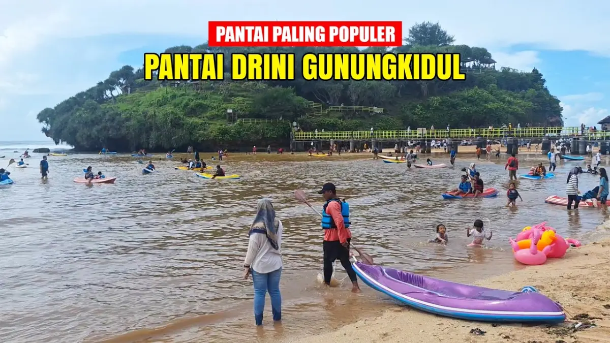 Info lengkap rute, harga tiket, dan keseruan Wisata Pantai Drini Gunung Kidul. Nikmati wahana kano, spot foto estetik, dan suasana santai ala Bali di sini!