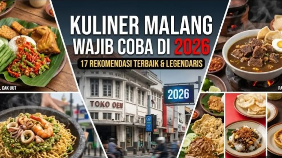 Kuliner legendaris Malang menawarkan makanan murah dan bersejarah, dari rawon, pecel, orem-orem hingga jajanan tradisional.