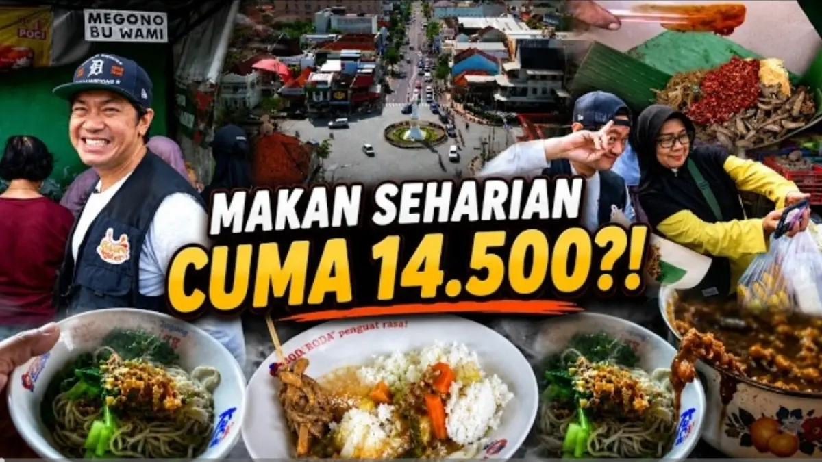 Kuliner murah Jogja masih banyak ditemukan. Modal Rp20 ribu bisa menikmati nasi megono, mi ayam hingga nasi sop Rp3.000.