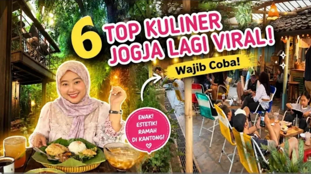 Wisata kuliner Jogja viral semakin beragam. Simak 6 rekomendasi tempat makan, dari ayam bakar, kafe rindang hingga rahang tuna jumbo.