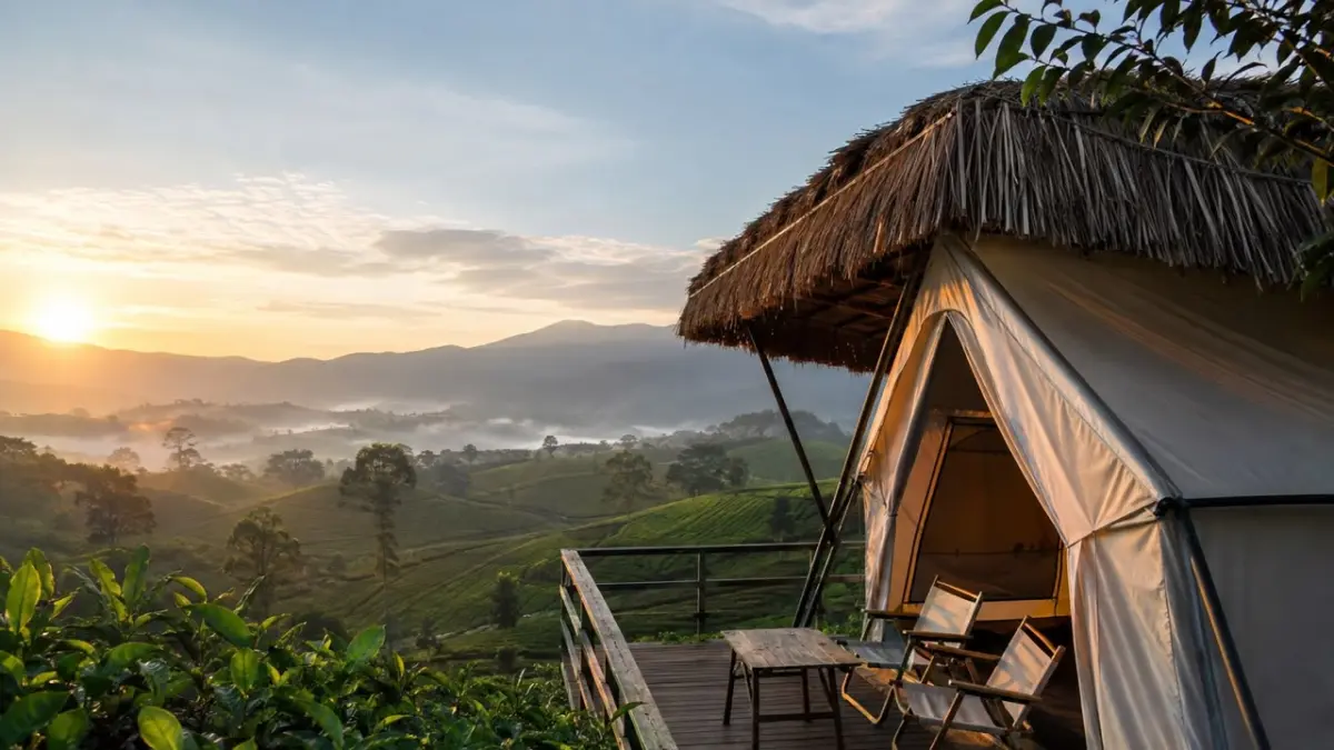Camping di Kiara Manuk Pangalengan, Harga Mulai Rp650 Ribu dengan View Kebun Teh