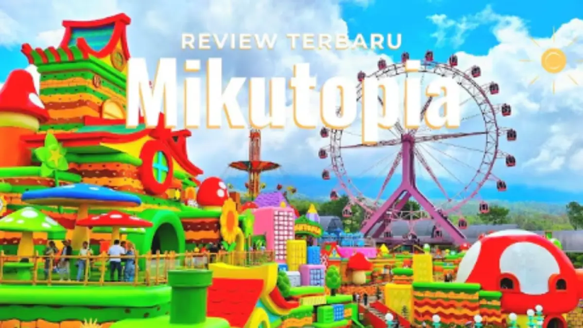 Mikutopia Kota Batu menawarkan suasana dunia dongeng, 20 wahana, playground, food court, dan spot foto colorful di Bumiaji.