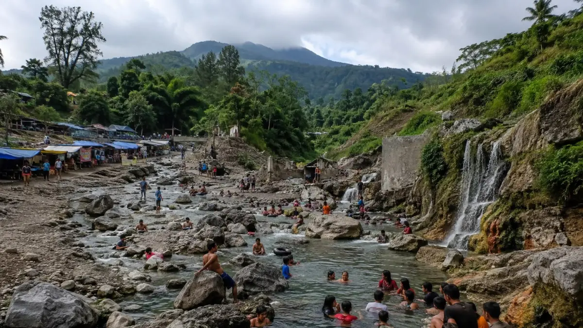 Pancuran 13 Guci Tegal Rusak Diterjang Banjir, Pesonanya Kini Justru Terlihat Lebih Alami