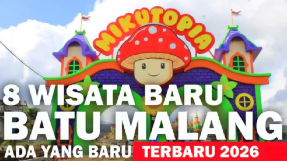 Wisata Malang Batu terbaru menawarkan destinasi unik, mulai dari dunia jamur, taman bunga, pemandian alam hingga kafe di tengah sawah.