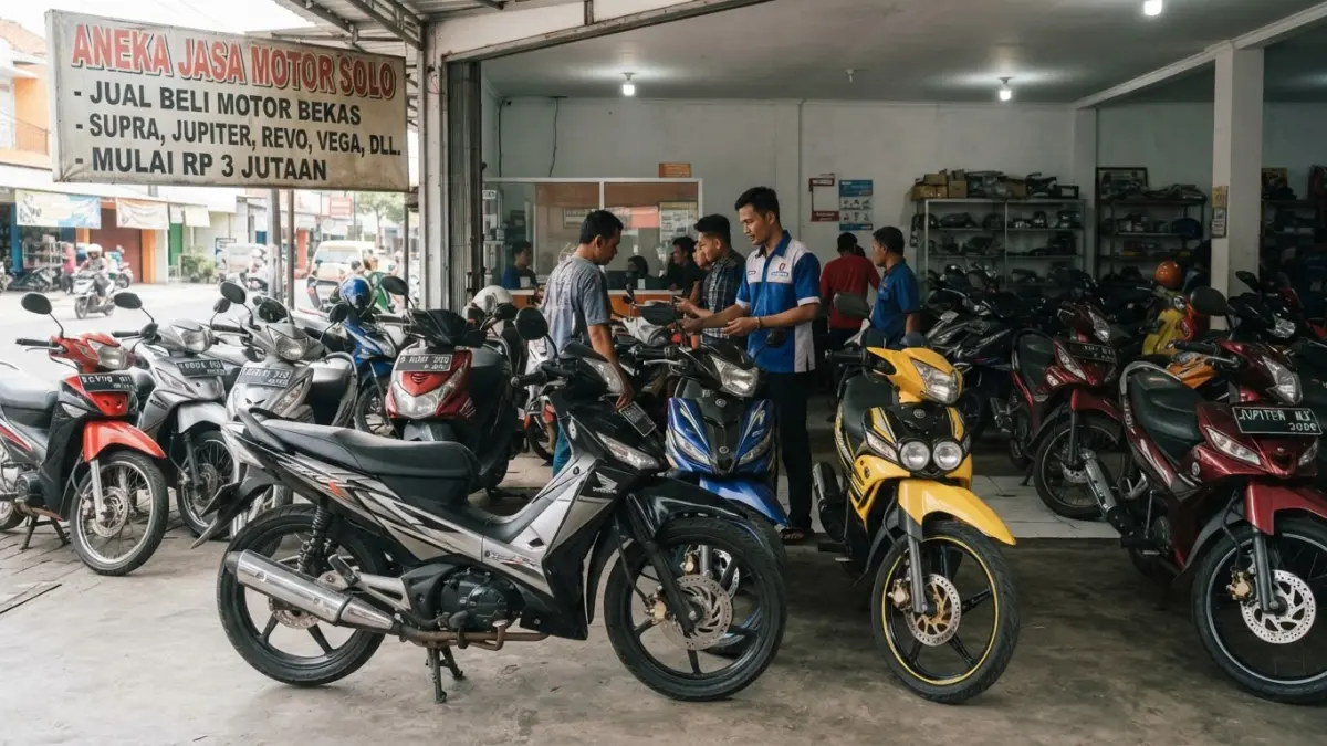 Harga Motor Bebek Bekas di Aneka Jasa Motor Solo, Ada Supra, Jupiter Z1 hingga Revo Mulai Rp3 Jutaan