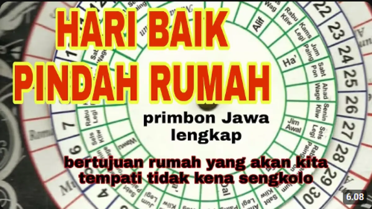 Pindah rumah menurut tradisi Jawa memiliki hitungan hari dan arah berdasarkan bulan. Simak waktu dan arah yang dipercaya baik untuk berpindah.