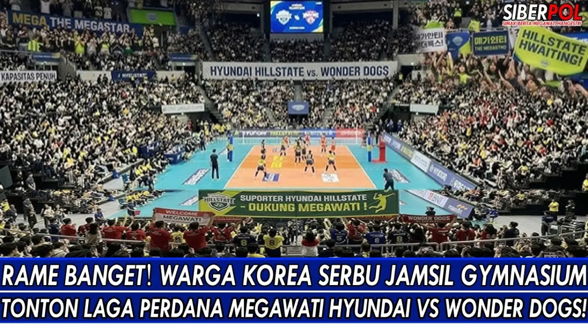 Kabar Megawati 88 terbaru: tampil di laga pembuka Suwon Hyundai Hill State vs Wonder Dogs, ribuan penonton padati Jamsil Gymnasium Seoul.