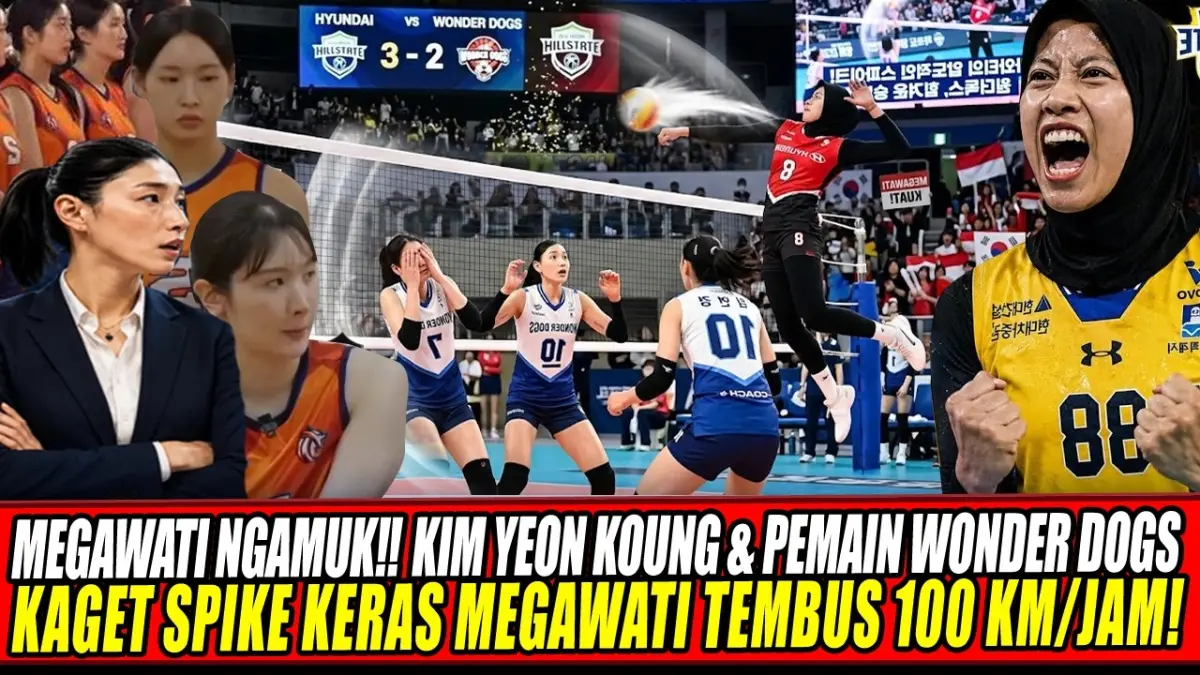 Performa Megawati 88 terbaru: cetak 26 poin, sabet MVP, dan dapat julukan Ratu Baru Voli Korea dari jajaran pelatih liga serta Kim Yeon-koung.