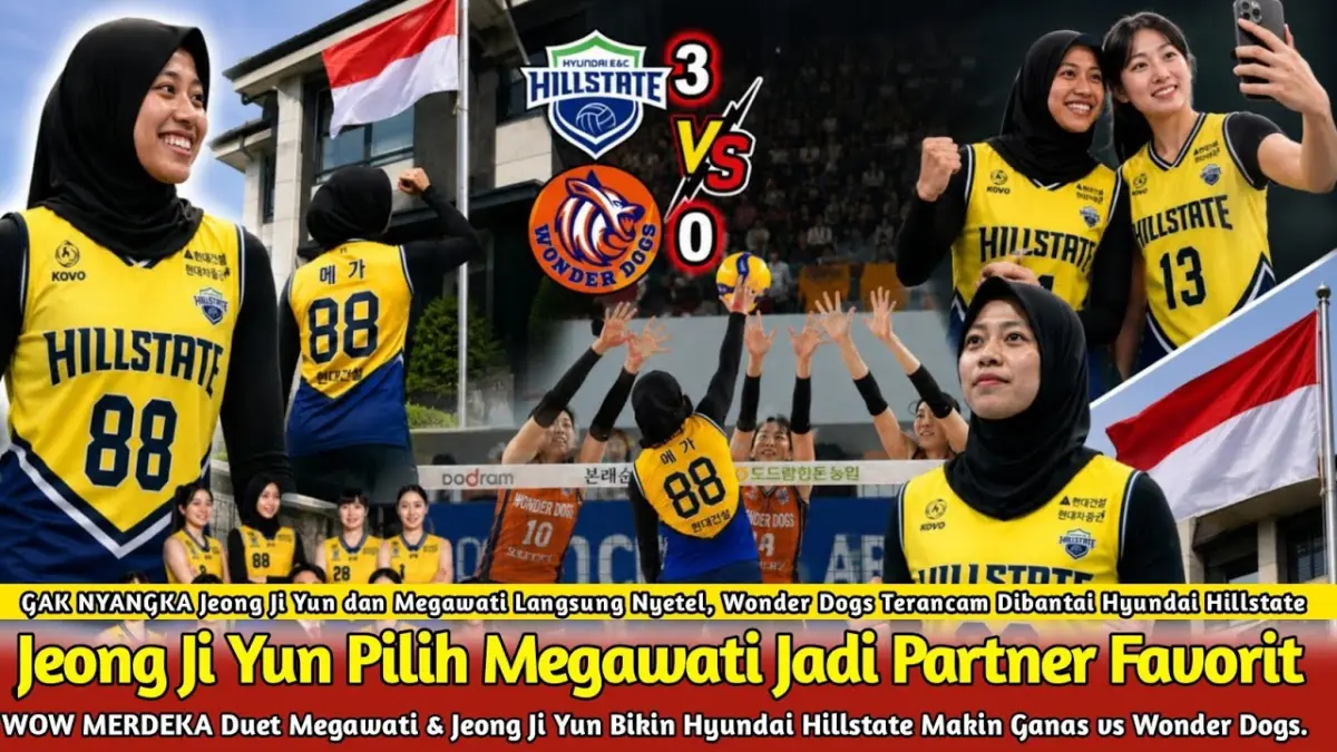Bintang Hyundai Hillstate Jeong Ji-yoon sebut debut Megawati Hangestri sebagai kado spesial HUT RI. Intip ulasan lengkapnya di sini.