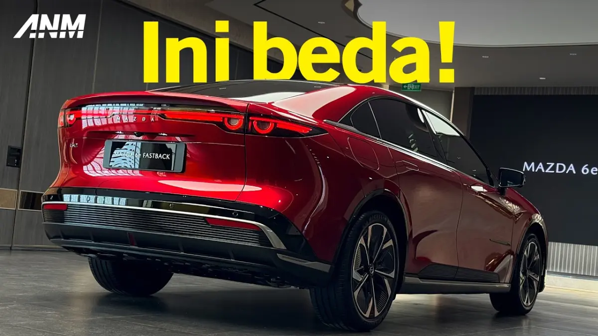 Mazda 6e Fastback resmi diperkenalkan di GIIAS 2026. Mengusung penggerak RWD, baterai 77,94 kWh, dan jarak tempuh hingga 560 km. Cek spesifikasinya!