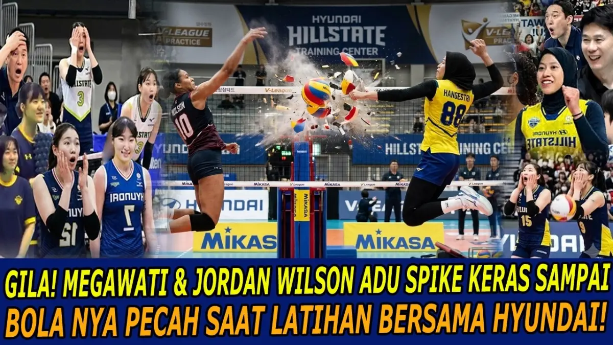 Skenario duet maut Megawati Hangestri Pertiwi dan Jordan Wilson buat Suwon Hyundai Hillstate miliki dua menara kembar penghancur di Liga Korea.