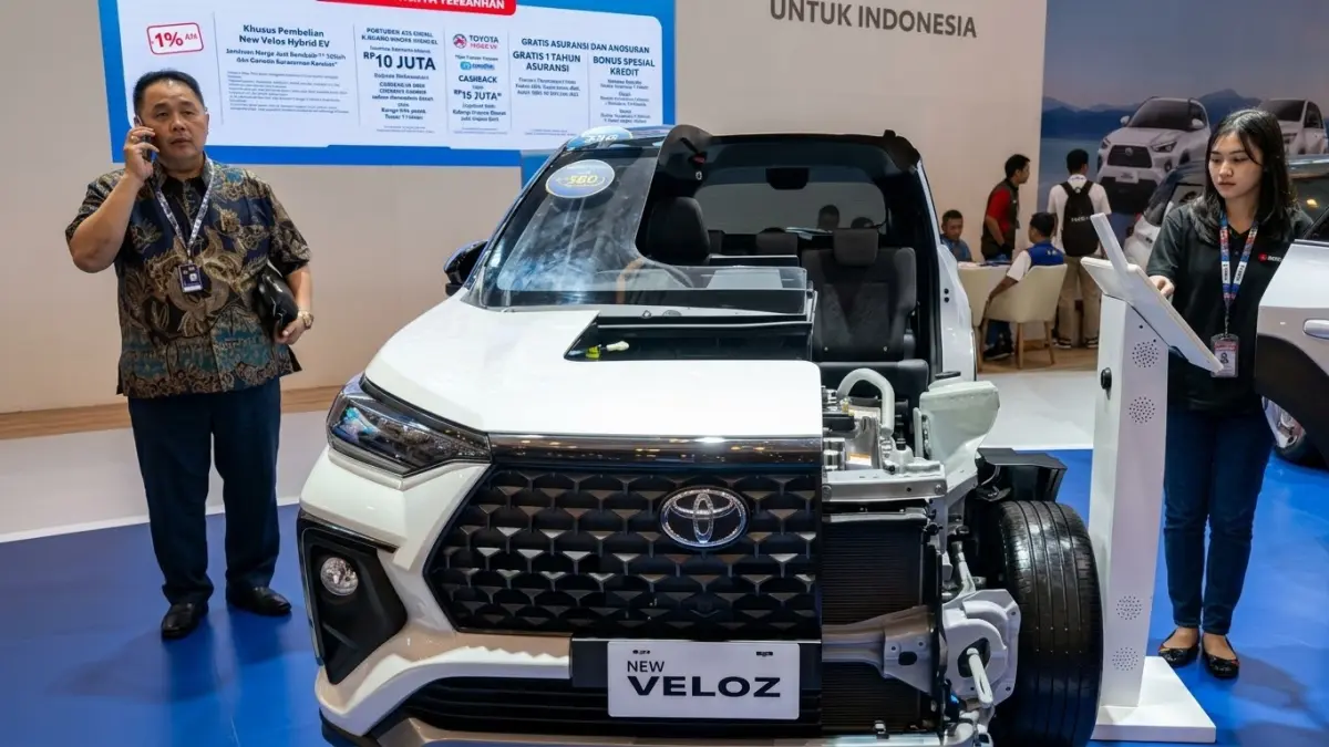 Toyota pamerkan mobil “krowak” di GIIAS Surabaya 2026. Baterai, sistem permesinan, hingga kabin bisa dilihat langsung pengunjung.