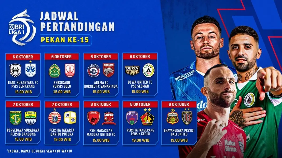 Borneo FC vs Persija hadir di pekan pertama dengan catatan head to head yang menarik.