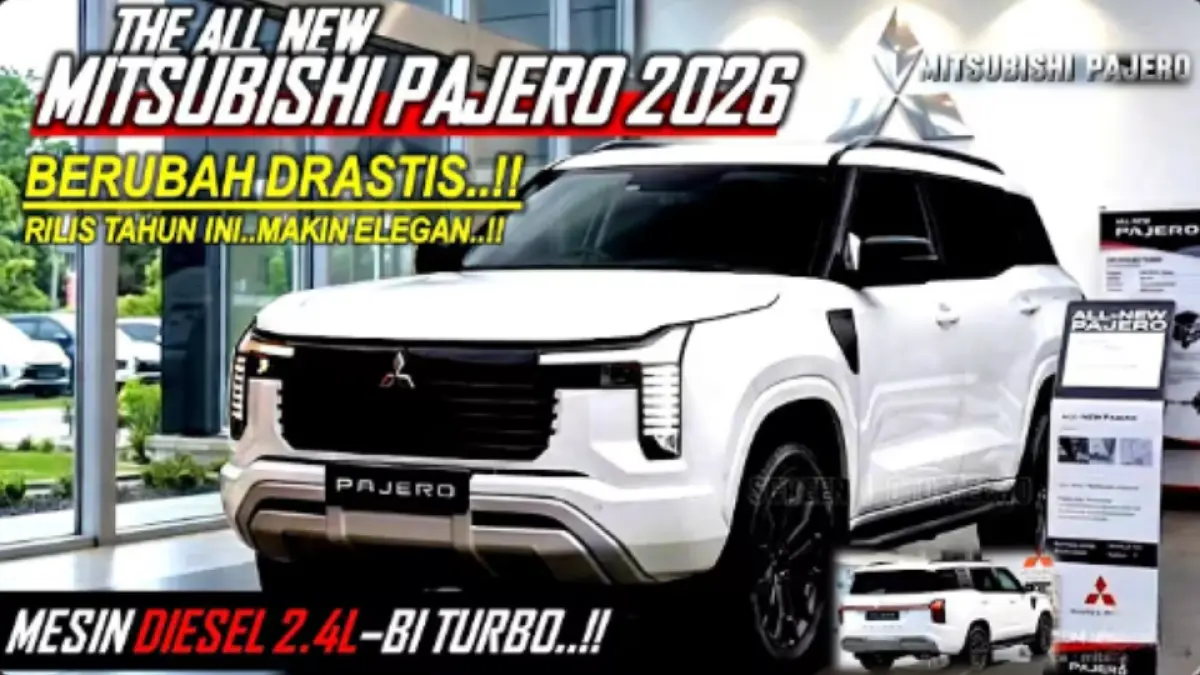 Mitsubishi Pajero Sport terbaru disebut bakal berubah total dengan platform ladder frame, mesin diesel 2,4 liter, dan debut global 2026.
