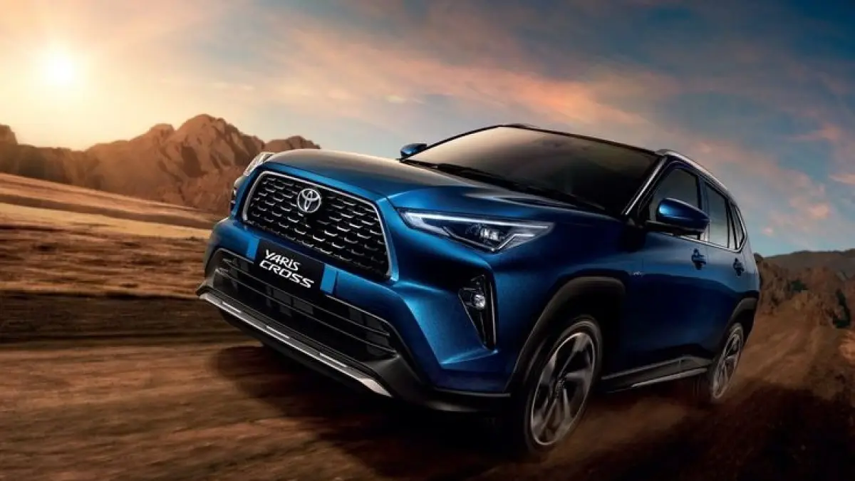 Toyota Yaris Cross G Hybrid hadir sebagai varian baru Rp399 juta dengan konsumsi BBM diklaim 22 km per liter dan masa inden sekitar 3 bulan (Pinterest).