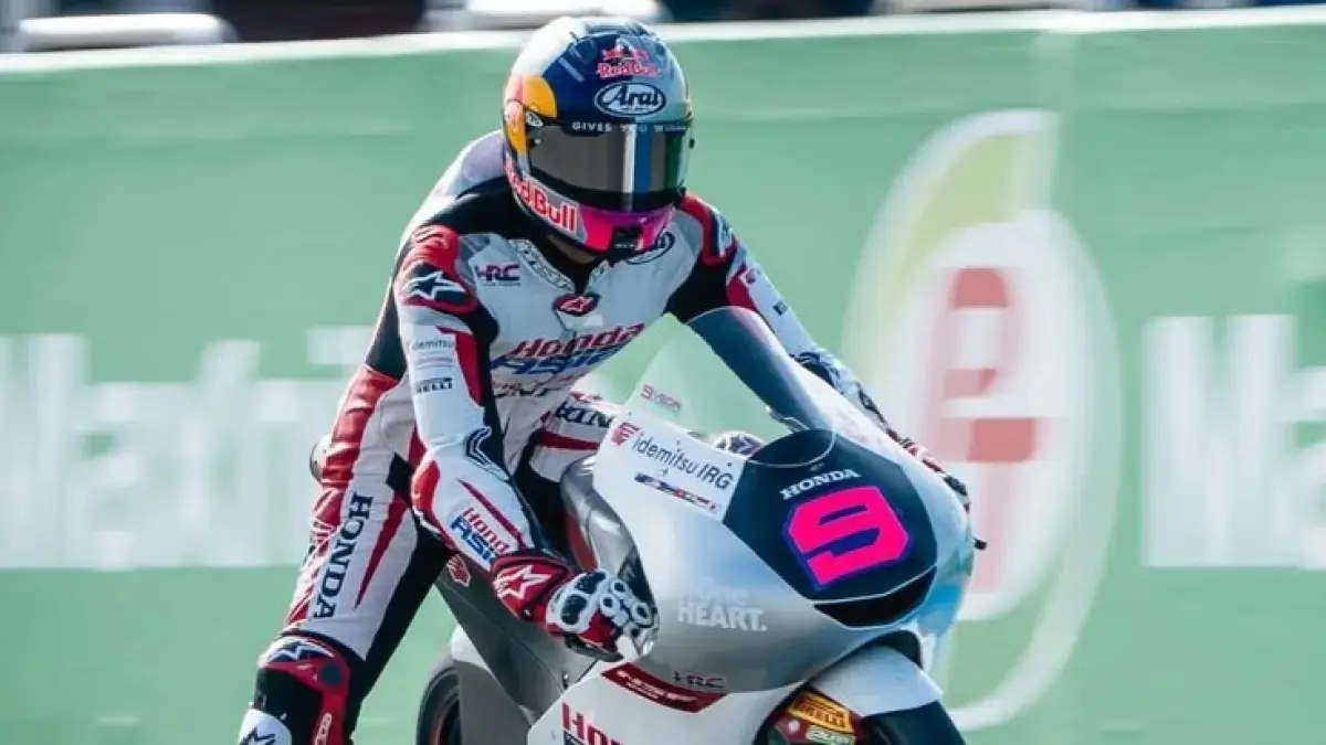 Veda Ega Pratama finis P8 di Moto3 Jerman 2026 setelah naik lima posisi dari starting grid di Sirkuit Sachsenring. (PINTEREST)