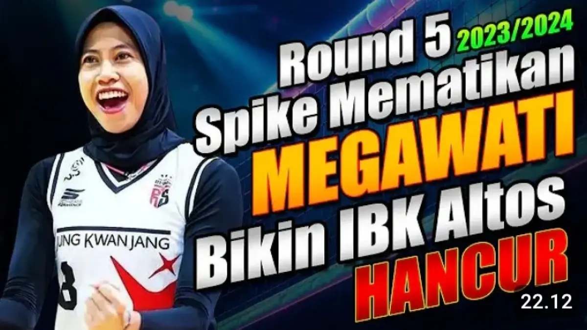 Megawati tampil ganas saat JungKwanJang mengalahkan IBK. Tiga poin berhasil diamankan setelah duel sengit hingga akhir laga.