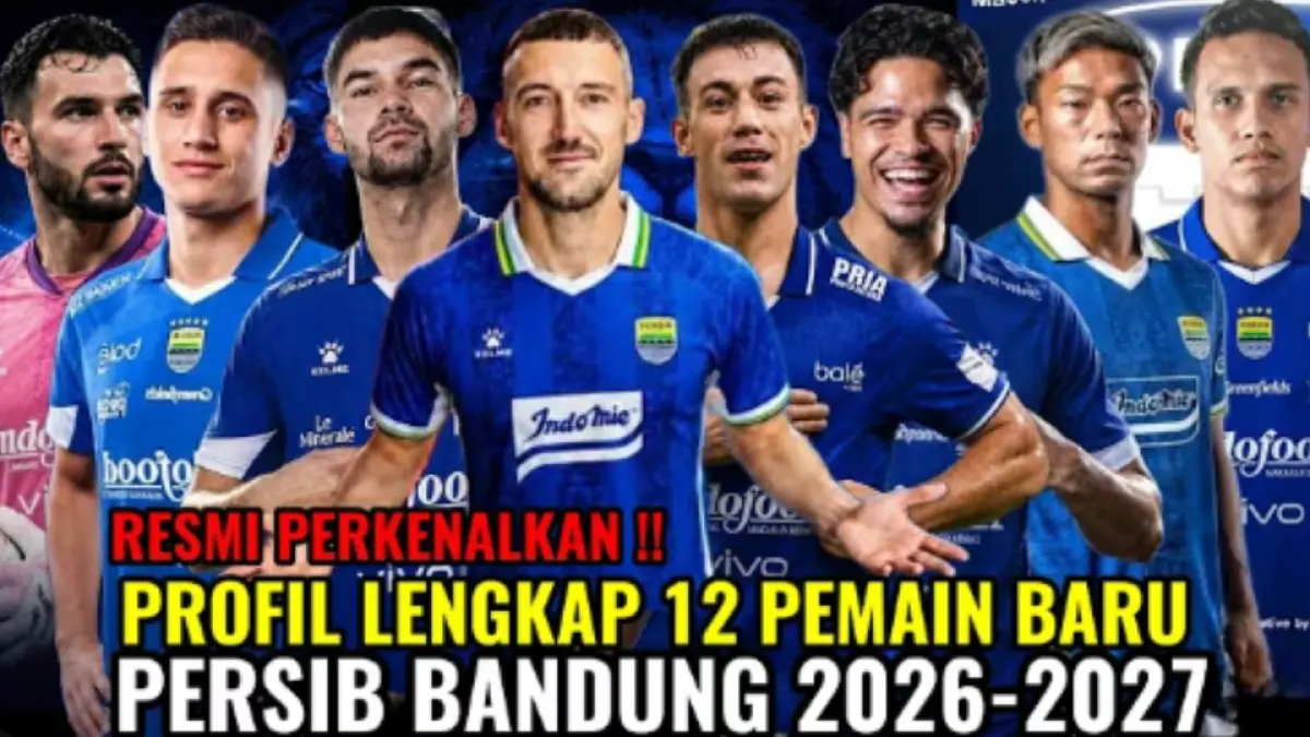 Persib Bandung menyiapkan 12 nama untuk musim 2026/2027, dari Ragnar Oratmangun dan Sandy Walsh hingga Ivan Susak.