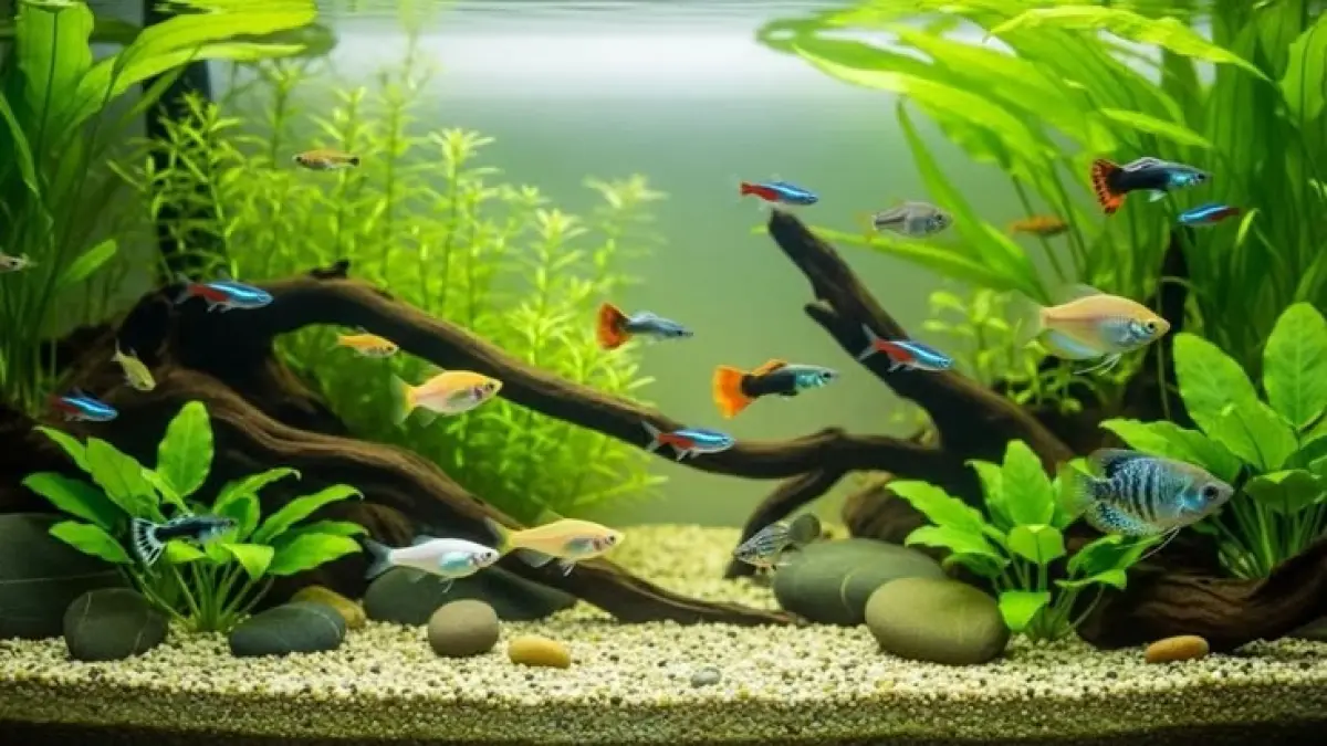 Aquascape anti gagal bisa dibuat dengan modal di bawah Rp200 ribu. Simak bahan, susunan soil, batu, dan tanaman untuk pemula (Pinterest).