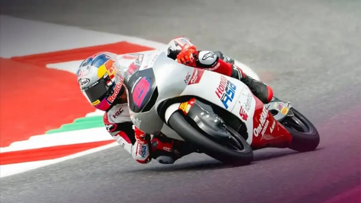 Jadwal Moto3 San Marino 2026 lengkap, termasuk posisi Veda Ega Pratama di klasemen umum dan Rookie of the Year (Pinterest).