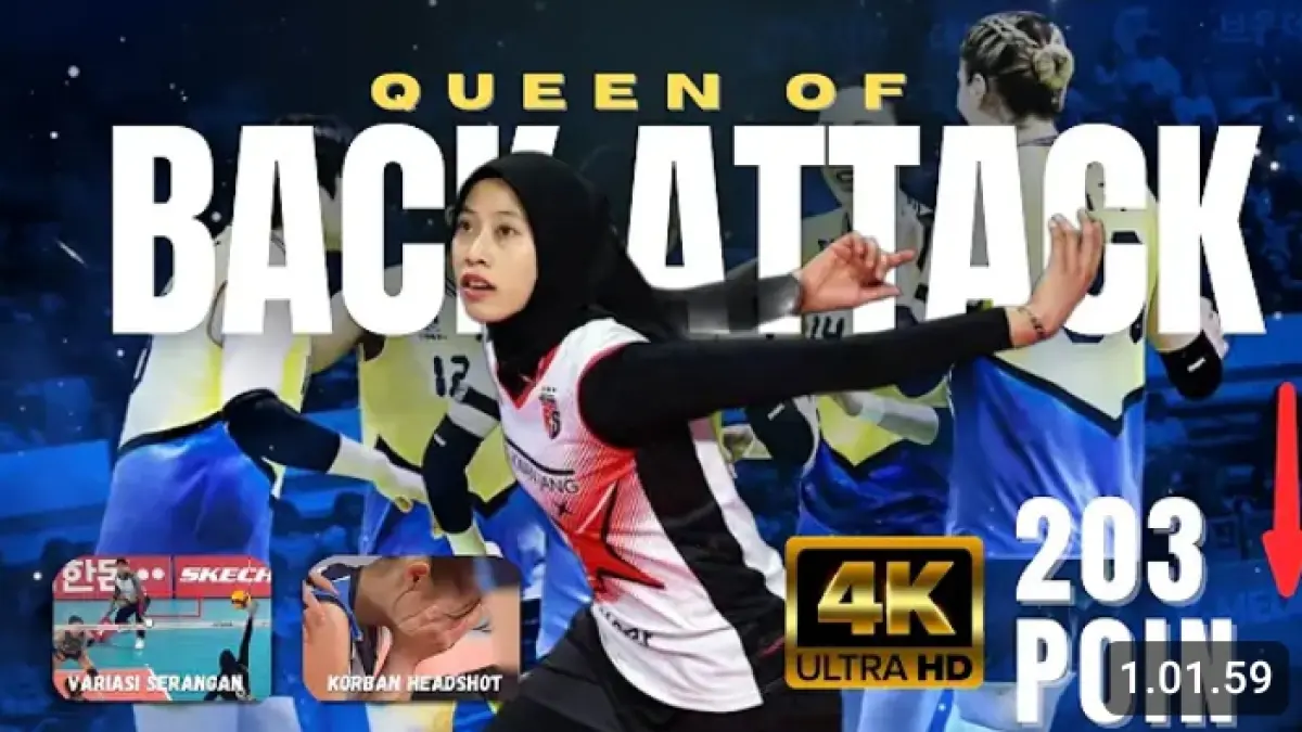Megawati Hangestri mencetak 203 poin back attack pada musim 2024/2025 di Liga Korea dengan efektivitas 49 persen.