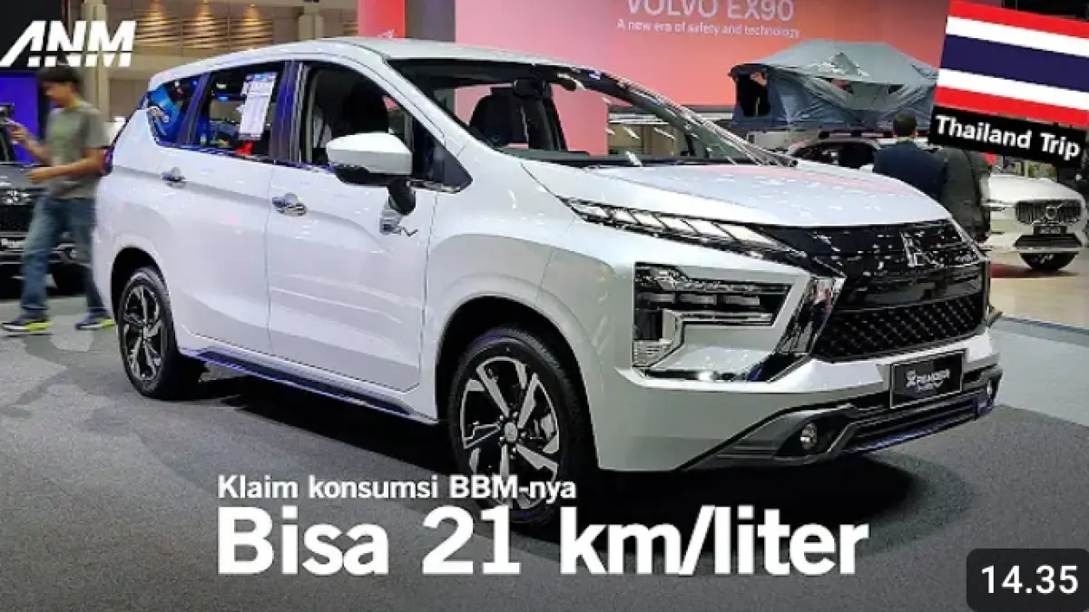 Mitsubishi Xpander HEV di Thailand menawarkan mesin 1.600 cc hybrid, motor listrik 114 HP, dan konsumsi BBM hingga 21 km per liter.