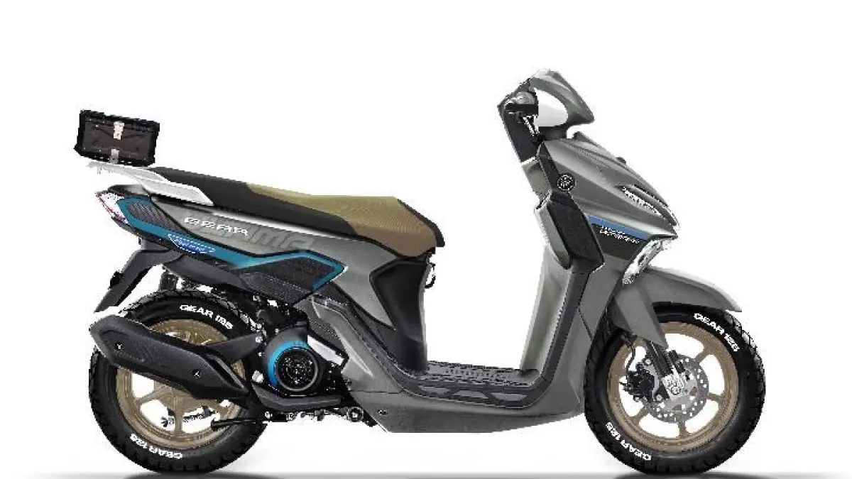 Yamaha Gear Ultima Hybrid Solid Rp15 jutaan hadir dengan warna mencolok, bagasi 18,6 liter dan konsumsi BBM diklaim tembus 60 km/l (Pinterest).