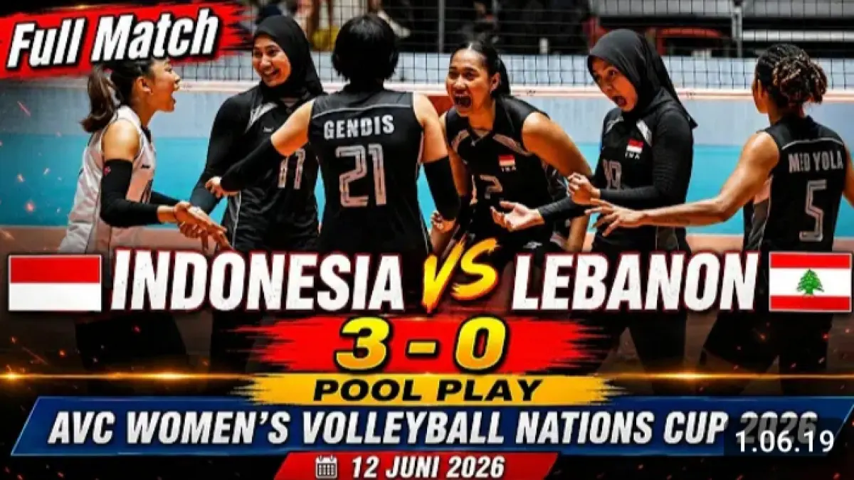 Indonesia menang 3-0 atas Lebanon di AVC Women