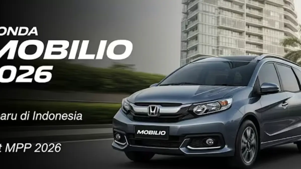 Honda Mobilio 2026 resmi hadir membawa desain lebih modern, fitur keselamatan lengkap, dan kabin luas. Harganya diperkirakan mulai dari Rp300 jutaan.