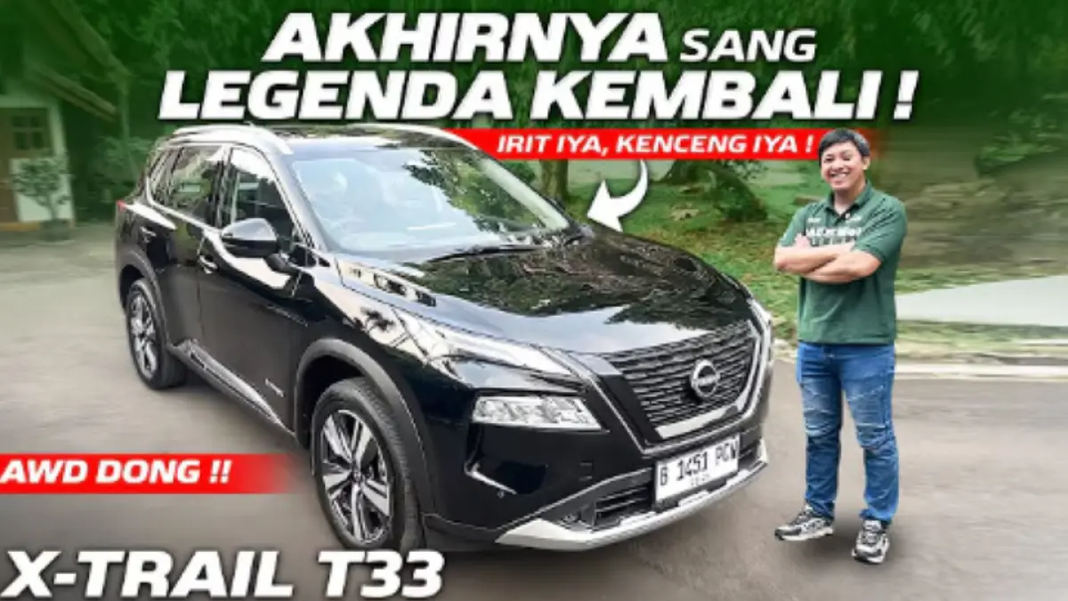 Nissan X-Trail T33 kembali ke Indonesia dengan e-Power AWD, motor listrik 338 PS, kabin 7 penumpang, dan konsumsi hingga 24,1 km/l.