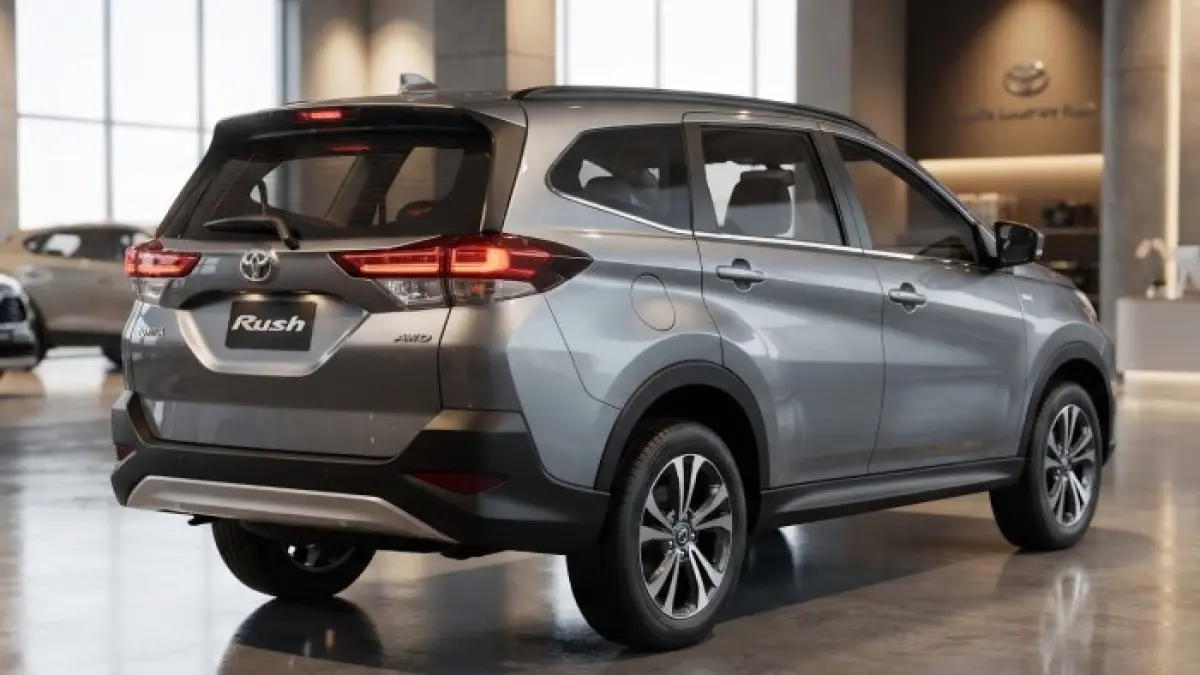 Toyota Rush 2027 warna grey diprediksi tampil lebih modern dengan kabin tiga baris, teknologi baru, dan fitur keselamatan yang lebih lengkap.