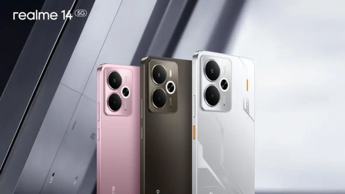 ealme 14 5G menawarkan Snapdragon 6 Gen 4, layar AMOLED 120Hz, baterai 6.000 mAh, serta fitur gaming untuk performa tinggi (Pinterest).