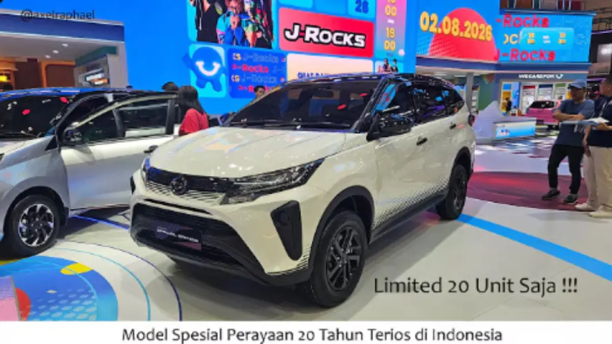 Daihatsu Terios Special Edition hanya 20 unit dengan basis tipe X, sentuhan black gloss, mesin 1.500 cc, dan sejumlah detail khusus.