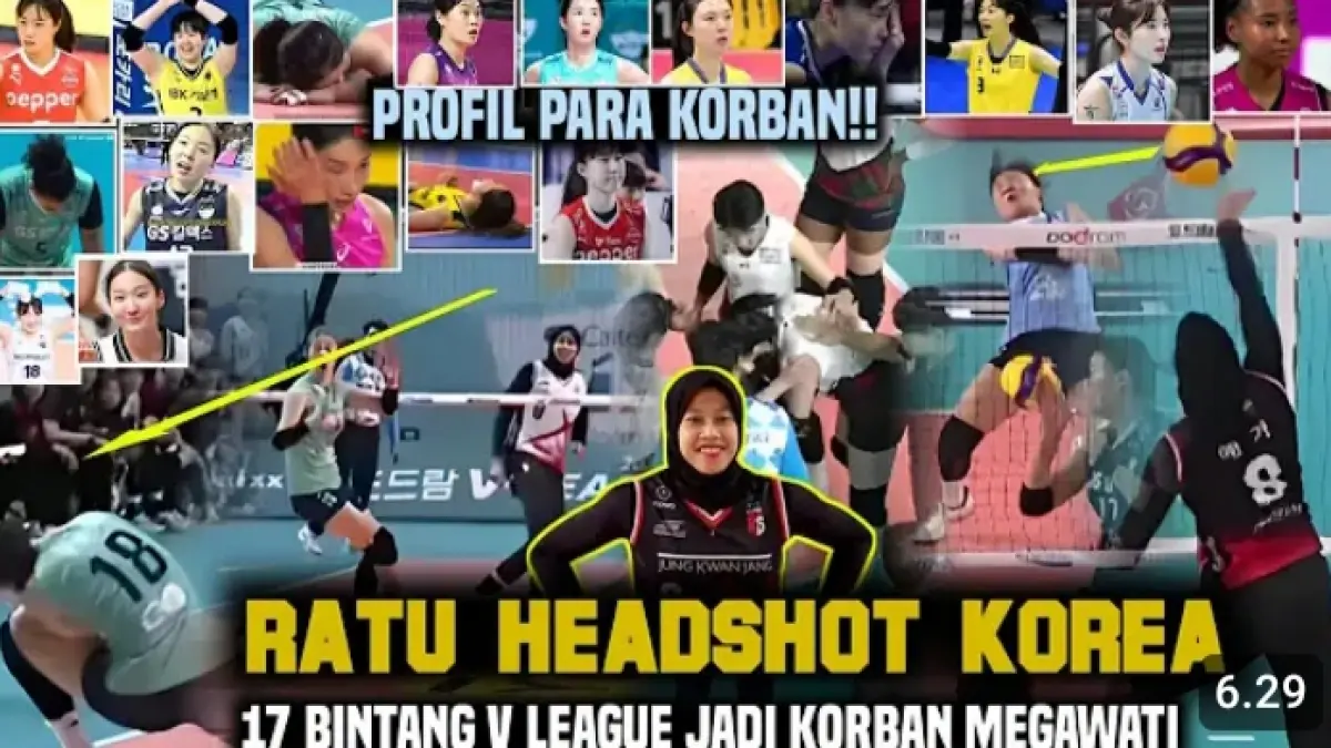 Headshot Megawati Hangestri di V-League 2023/2024 dirangkum dalam sebuah video, dengan tujuh pemain bintang masuk dalam kompilasi.