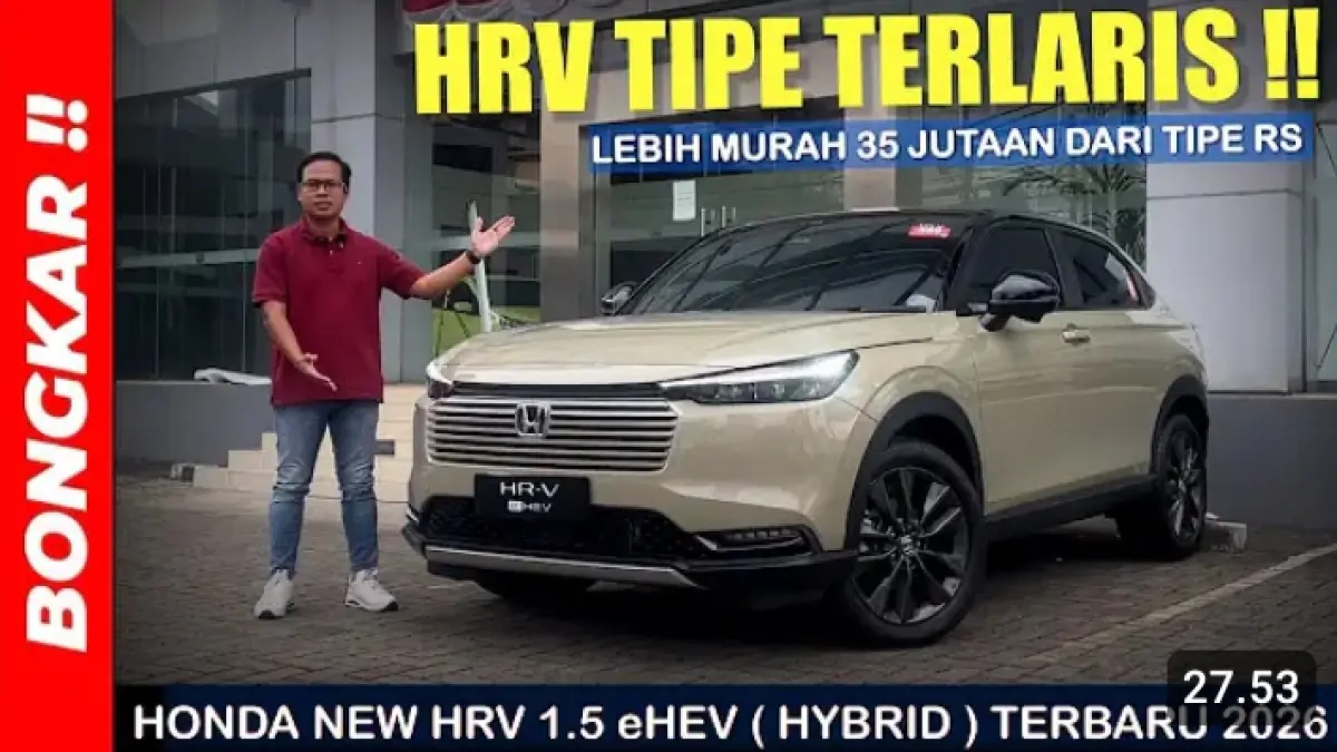 Honda HR-V 1.5 e:HEV 2026 dibedah dari eksterior, interior hingga fitur. Konsumsi bahan bakarnya diklaim mencapai 25-30 km per liter.