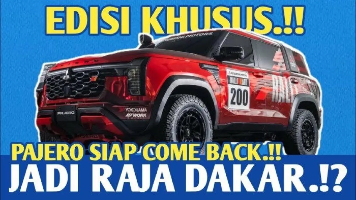 Mitsubishi Pajero Rally disiapkan untuk AXCR dengan sasis ladder frame, gardan solid, dan teknologi offroad yang siap menghadapi medan ekstrem.