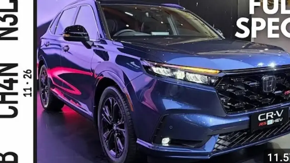 Honda CR-V RS e:HEV improvement di IIMS 2026 dibanderol Rp825,8 juta dengan kamera 360, head unit Google, cooler seat, dan tenaga 207 PS.
