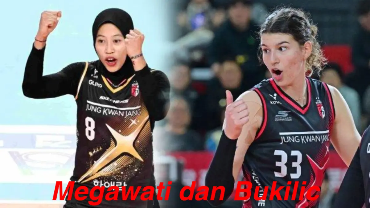 Vanja Bukilic kembali ke Red Sparks dan akan berhadapan dengan Megawati yang kini membela Hyundai Hillstate di Liga Voli Korea (Pinterest).