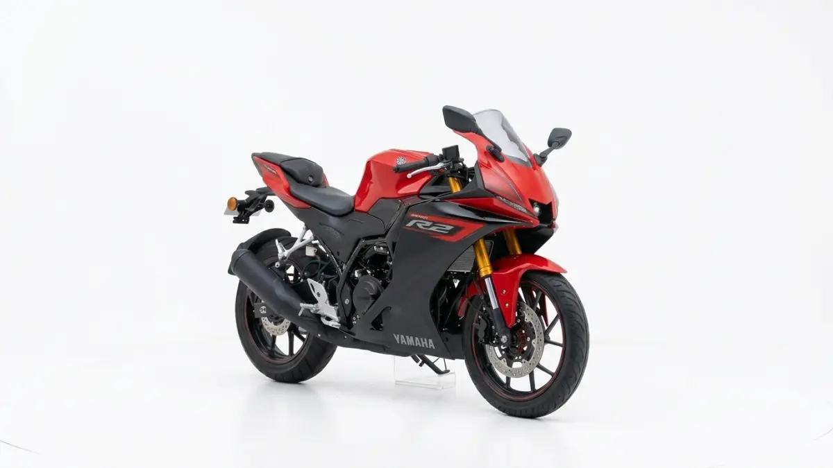 Yamaha YZF-R2 membawa mesin 204 cc, tenaga 26,5 HP, bobot 149 kg, ride-by-wire, TFT, kontrol traksi, dan quick shifter dua arah.(ILUSTRASI AI)