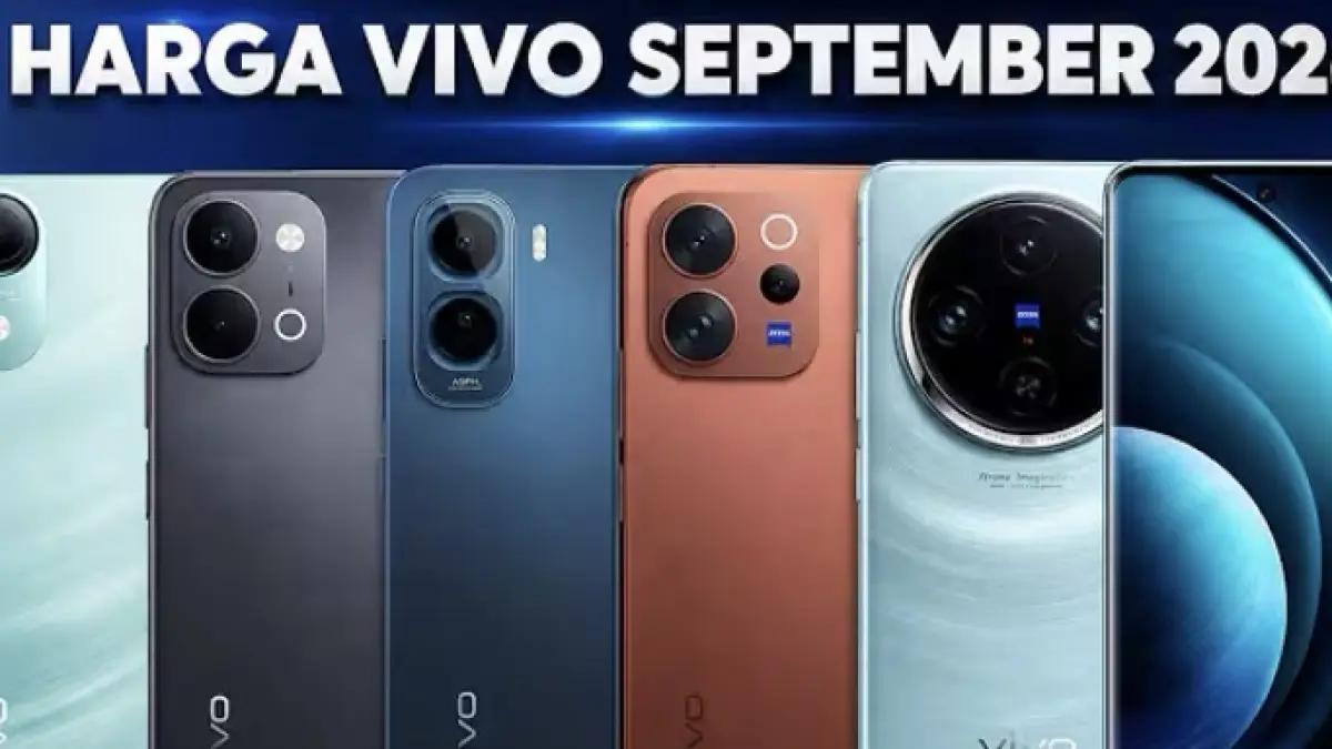 Cek update daftar harga HP Vivo September 2026 terlengkap dari tipe Y Series, T Series, hingga V Series sebelum Anda membeli.
