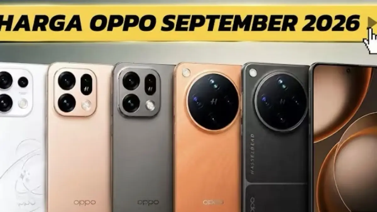 Daftar lengkap harga HP Oppo terbaru September 2026 untuk lini Reno Series dan A Series lengkap beserta bocoran spesifikasinya.