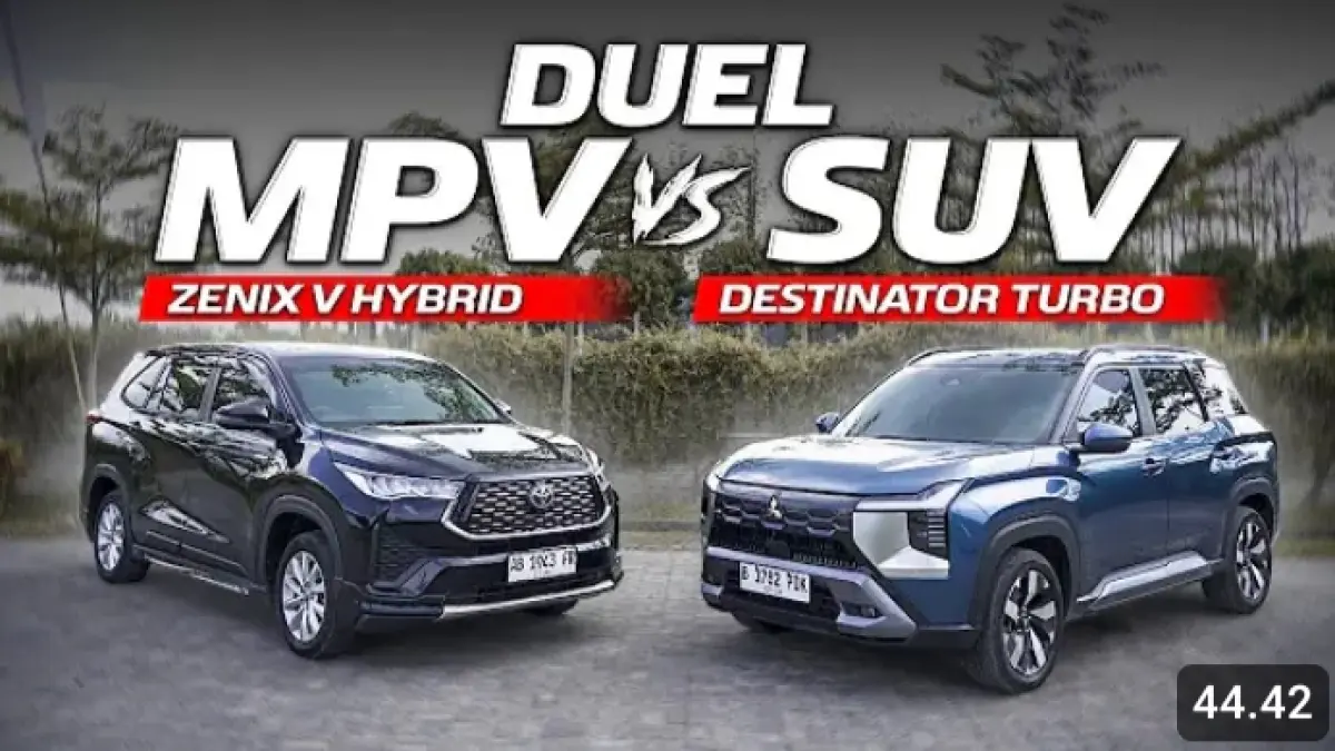 Mitsubishi Destinator vs Toyota Innova Zenix Hybrid dibandingkan dari harga, performa, kabin, konsumsi BBM, hingga fitur keselamatan.